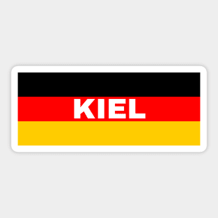 Kiel City in German Flag Sticker